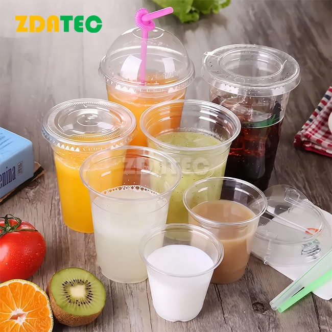 Disposable Compostable transparent cold drink Juice cups
